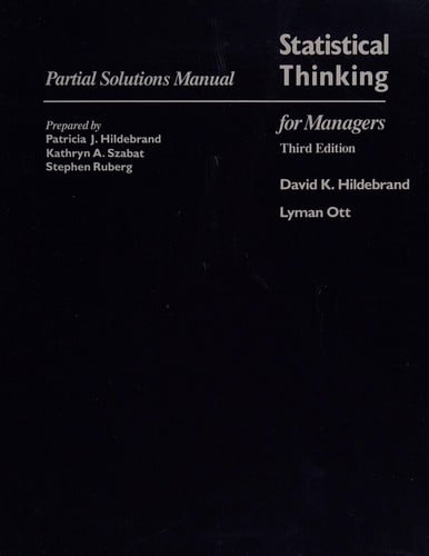 Ssm-Statistical Thinking for Managers