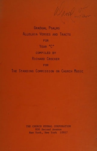 Gradual psalms, alleluia verses and tracts