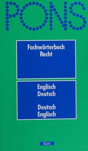 PONS Fachwörterbuch Recht