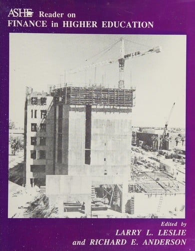 ASHE reader on finance in higher education