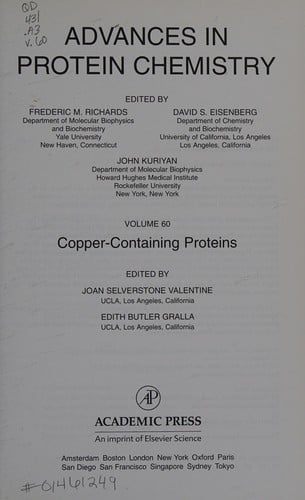 Copper-containing proteins