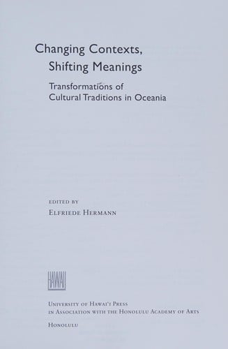 Changing contexts, shifting meanings