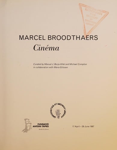 Marcel Broodthaers