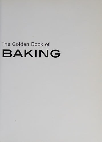 The golden book of baking