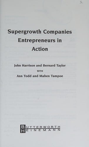 Supergrowth companies