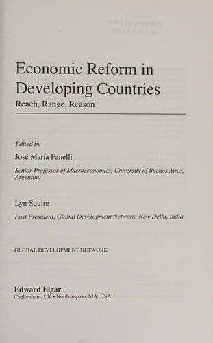 Economic reform in developing countries