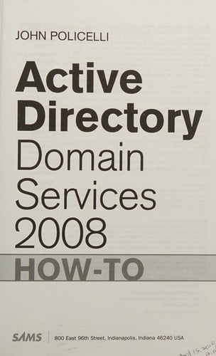Active directory domain services 2008 how-to