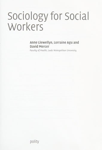 Sociology for social workers