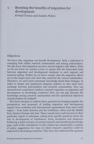 How migration can benefit development