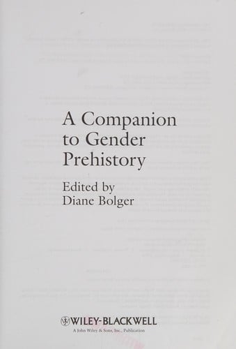 A companion to gender prehistory