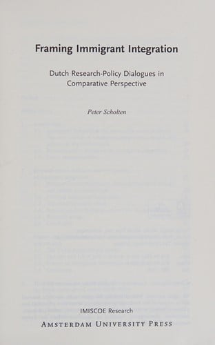 Framing immigrant integration