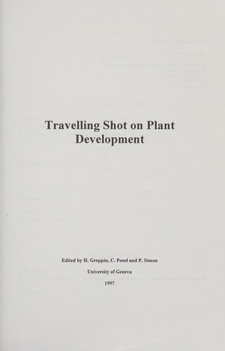 Travelling shot on plant development