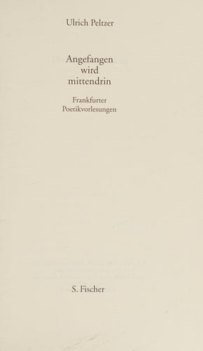 Angefangen wird mittendrin
