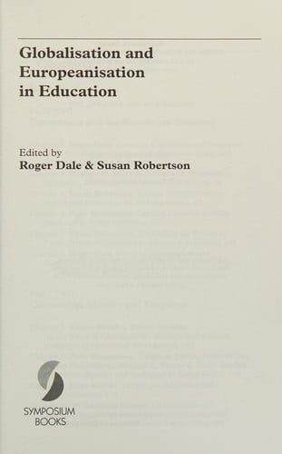 Globalisation and europeanisation in education
