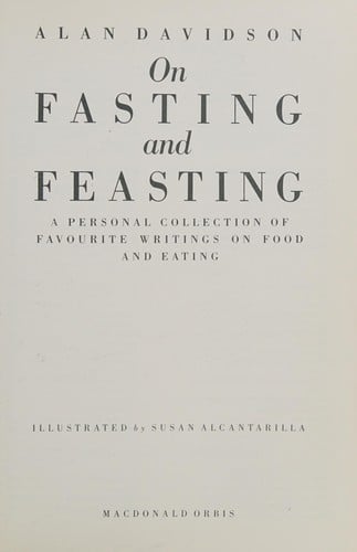 On fasting and feasting