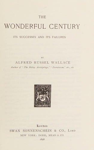 The wonderful century: its successes and failures