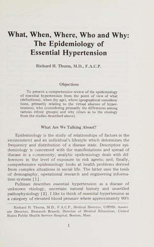 Treatment strategies in hypertension