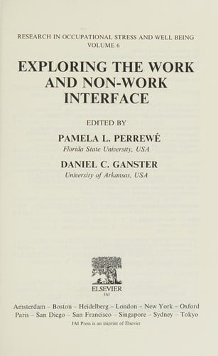 Exploring the work and non-work interface