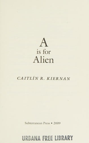 A is for alien