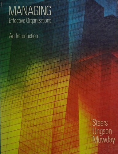 Managing effective organizations