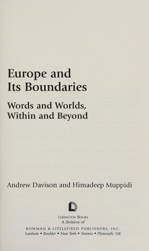Europe and its boundaries