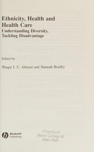 Ethnicity, health and health care