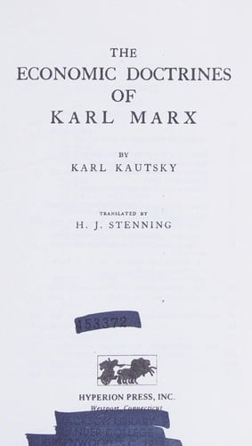 The economic doctrines of Karl Marx