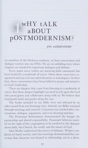 Postmodern and Wesleyan?