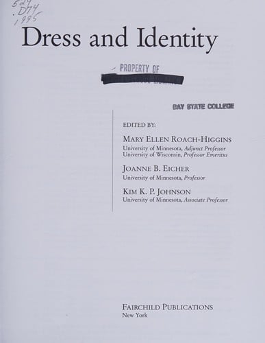 Dress and Identiy