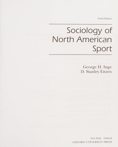 Sociology of North American sport
