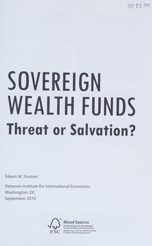 Sovereign wealth funds