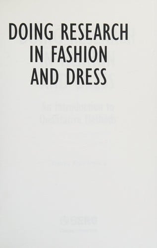 Doing research in fashion and dress