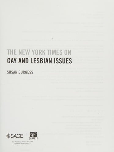 The New York times on gay and lesbian issues