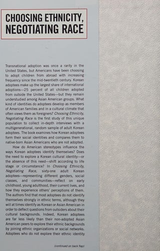 Choosing ethnicity, negotiating race