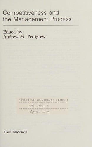 Competitiveness and the management process