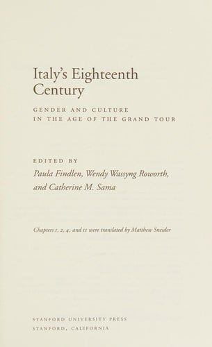 Italy's eighteenth century