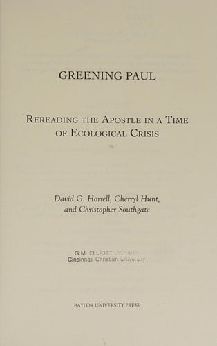 Greening Paul