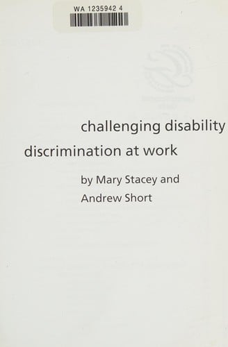 Challenging disability discrimation at work