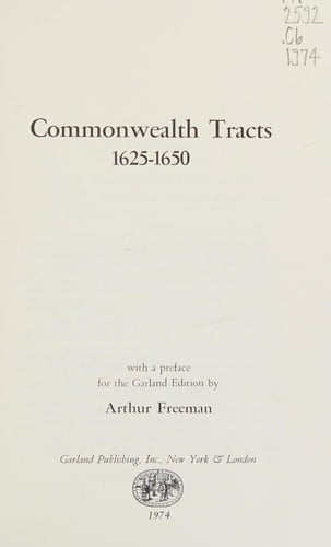 Commonwealth tracts, 1625-1650