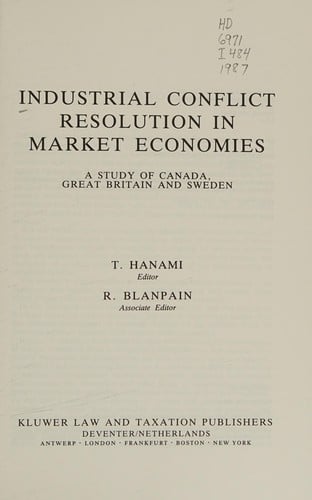 Industrial conflict resolution in market economies