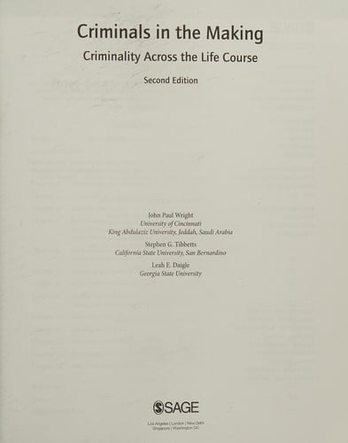 Criminals in the making