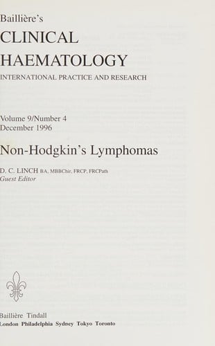 Non-Hodgkin's lymphomas