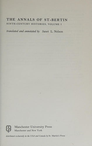 The annals of St-Bertin