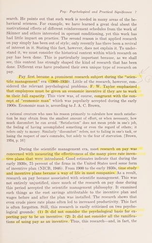 Pay and organizational effectiveness: a psychological view