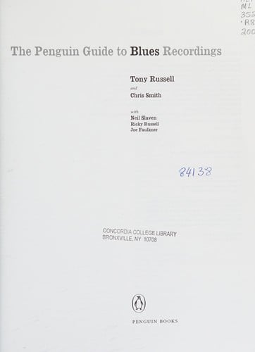 PENGUIN GUIDE TO BLUES RECORDINGS