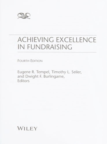 Achieving excellence in fundraising