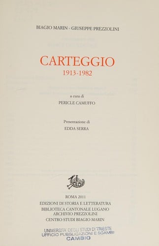 Carteggio