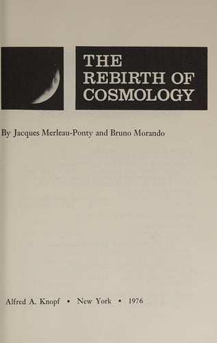 The rebirth of cosmology