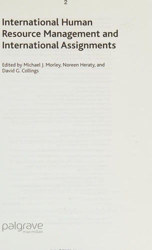 International human resource management and international assignments