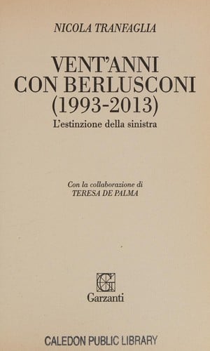 Vent'anni con Berlusconi, 1993-2013